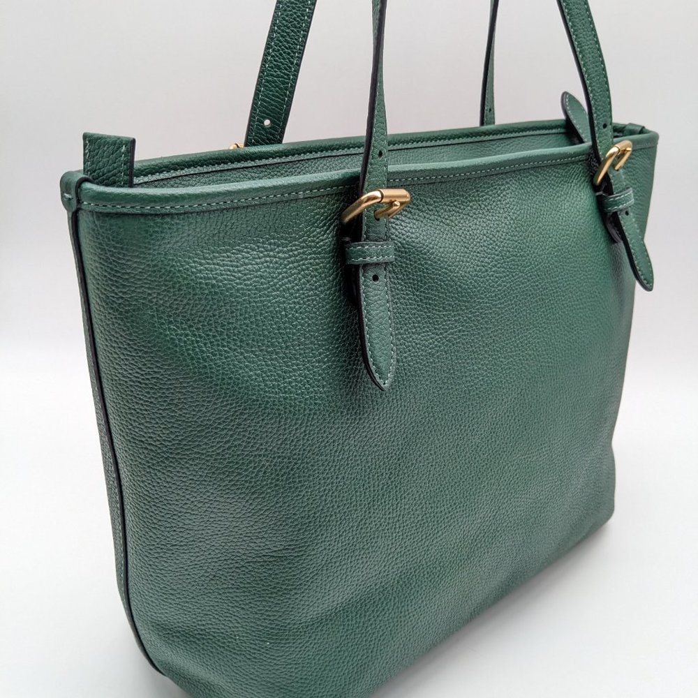 Coach Taylor pebbled leather tote - pine Green - Picture 11 of 16
